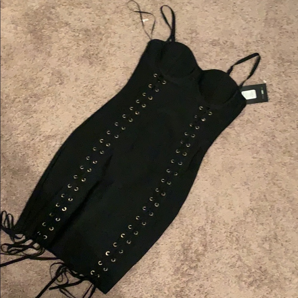 Black bandage dress fashion nova